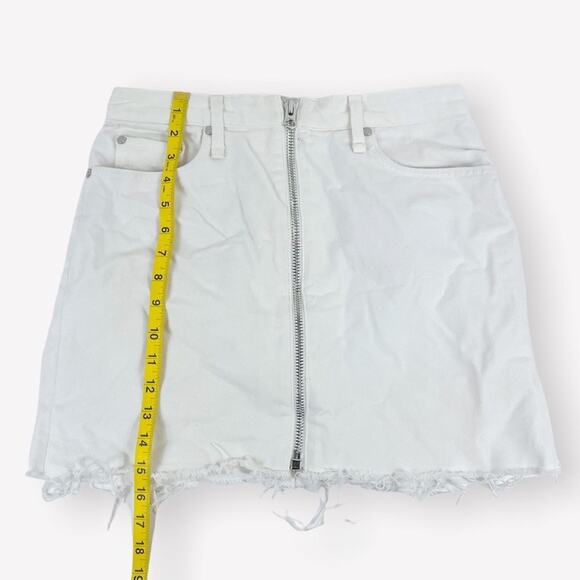 Rag & Bone Anna Full-Zip Front Frayed Denim Skirt Size 26 - Picture 10 of 10